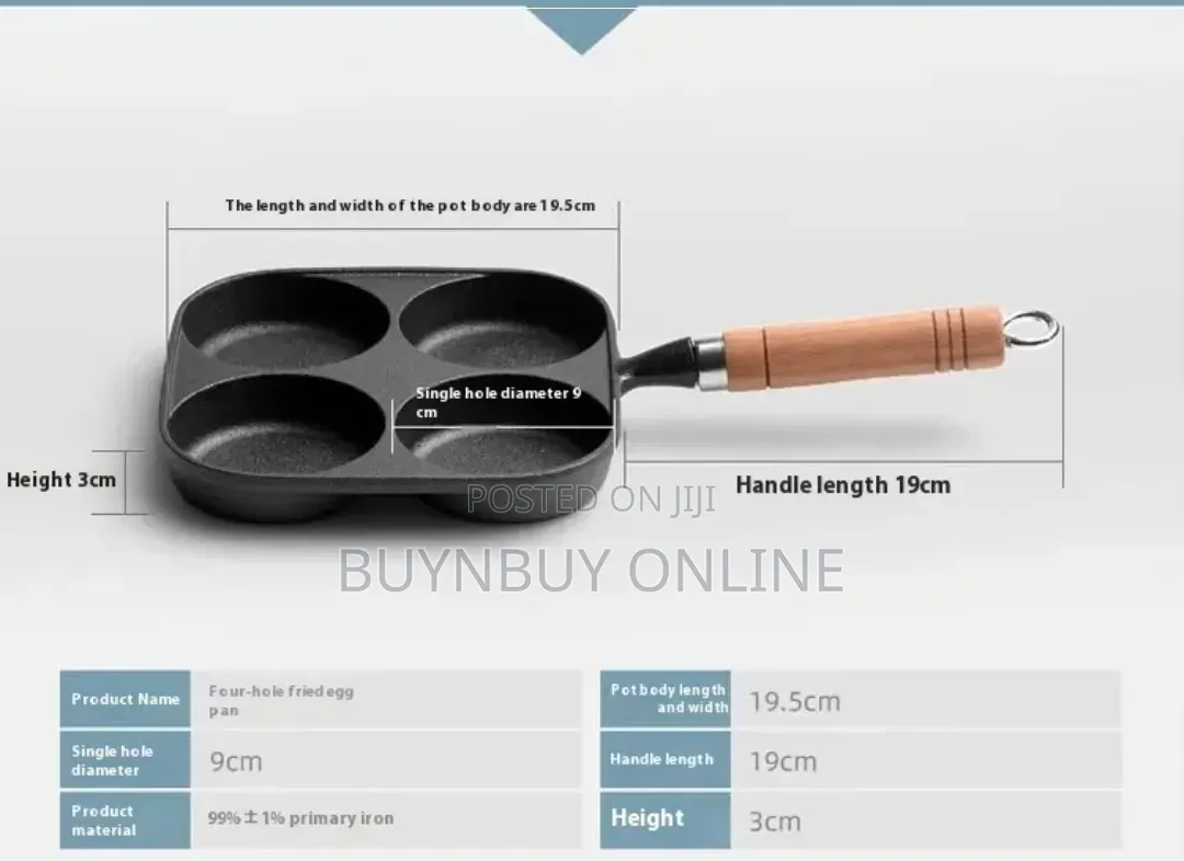 4 Holes Frying Egg Pan