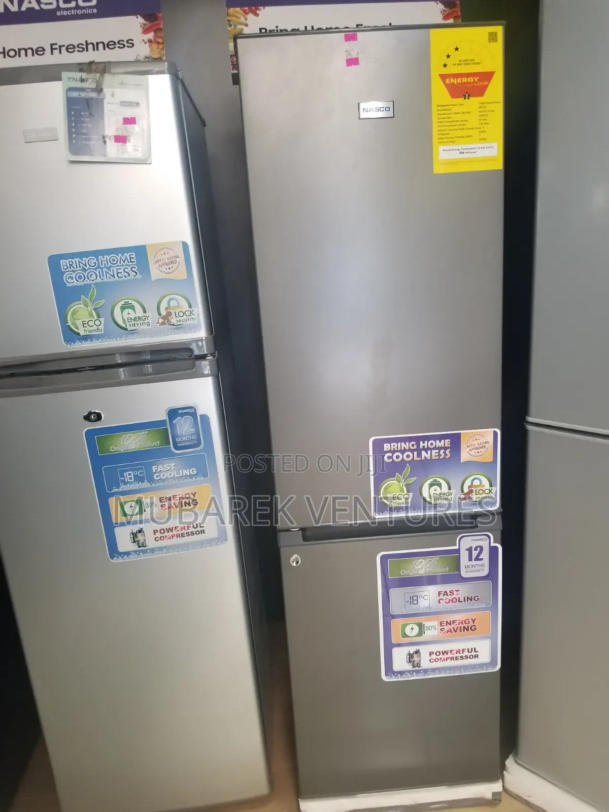 Nasco 170ltrs Bottom Freezer Refrigerator