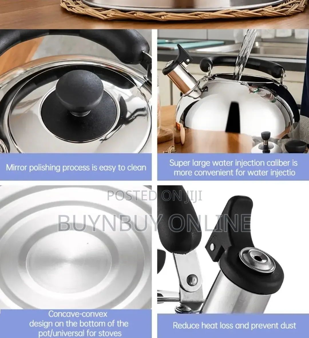 5l 304 Stainless Steel Whistling Kettle
