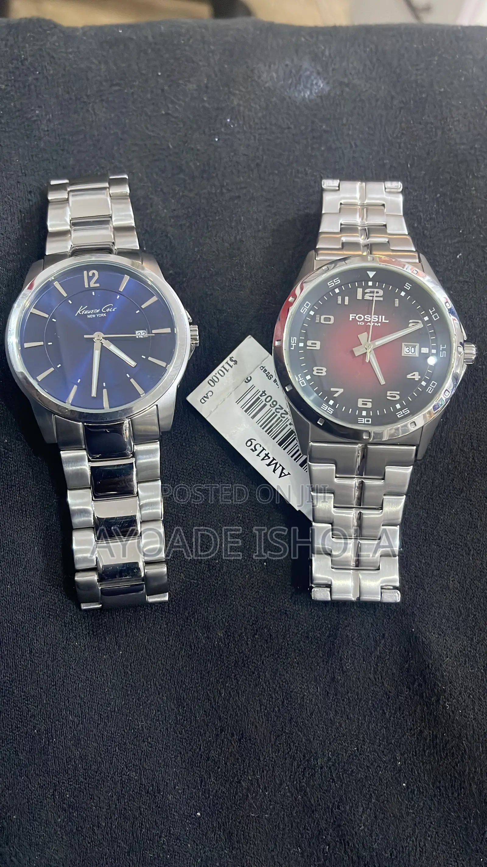 No Box Combo Sales New Fossil and Kenneth Cole Authentic Watches