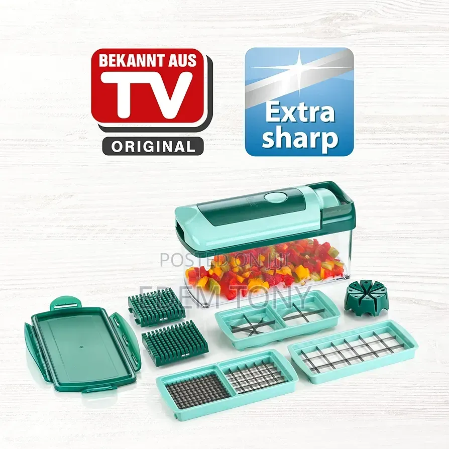 Genius Nicer Dicer Fusion Is a 16-Piece Set.