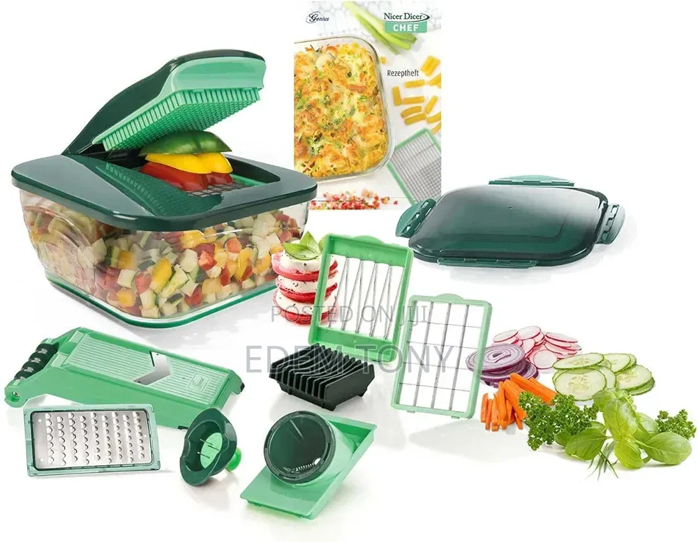 Genius Nicer Dicer Fusion Is a 16-Piece Set.
