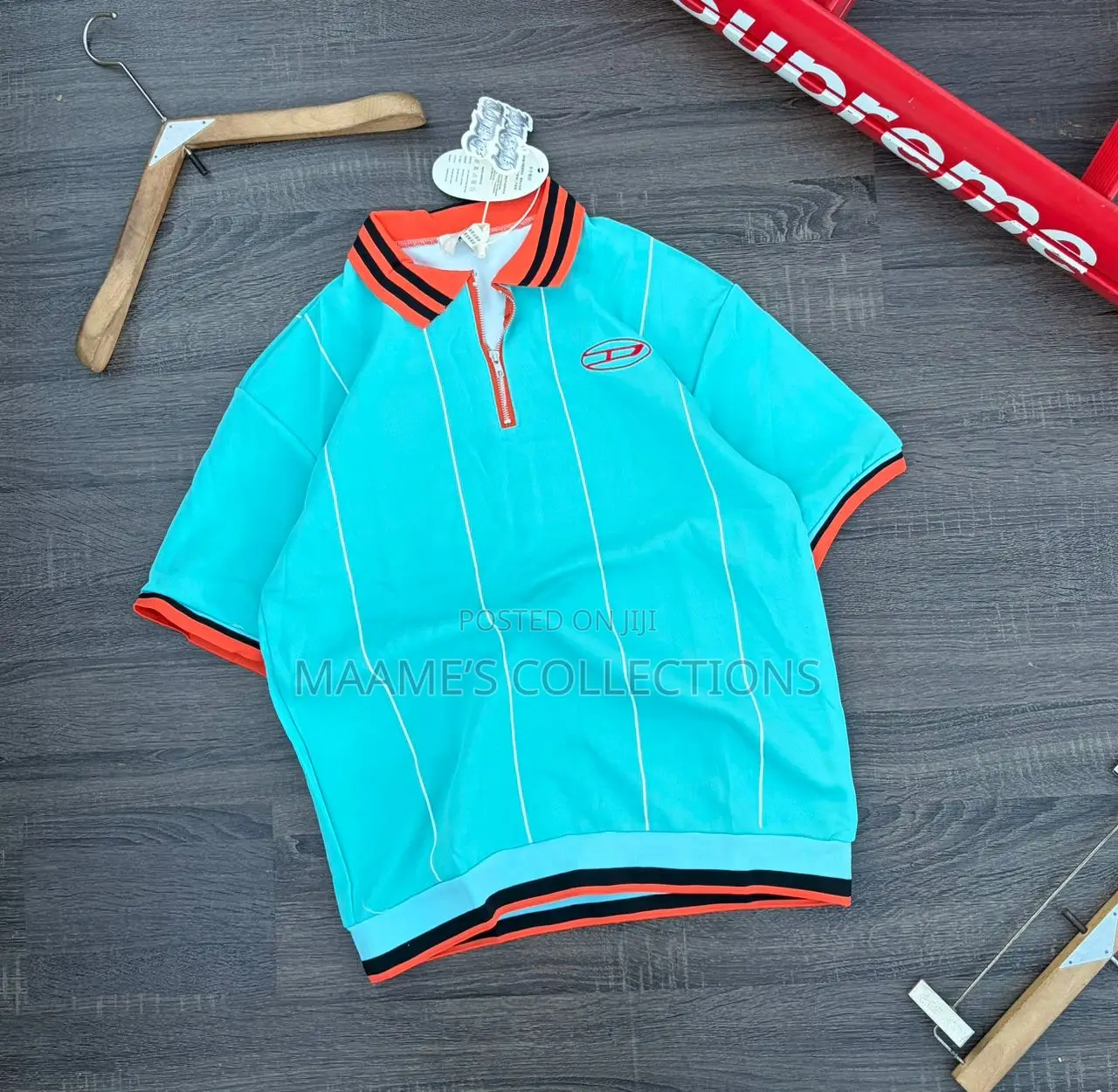 Men's Casual Wear, Collared Zip-Up Short Sleeve Shirt