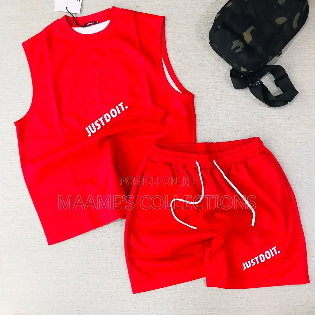 Men's Sleeveless Tank Top and Shorts 2pcs Set