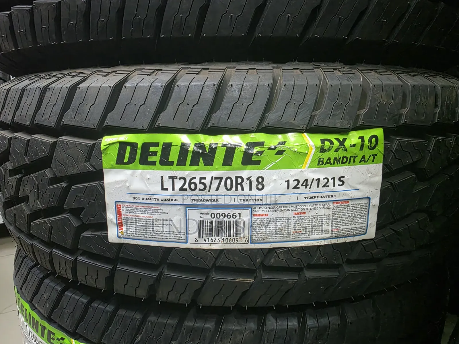 265/70r18 All Terrain Tyre Delinte Dx10 Bandit a/T Tire