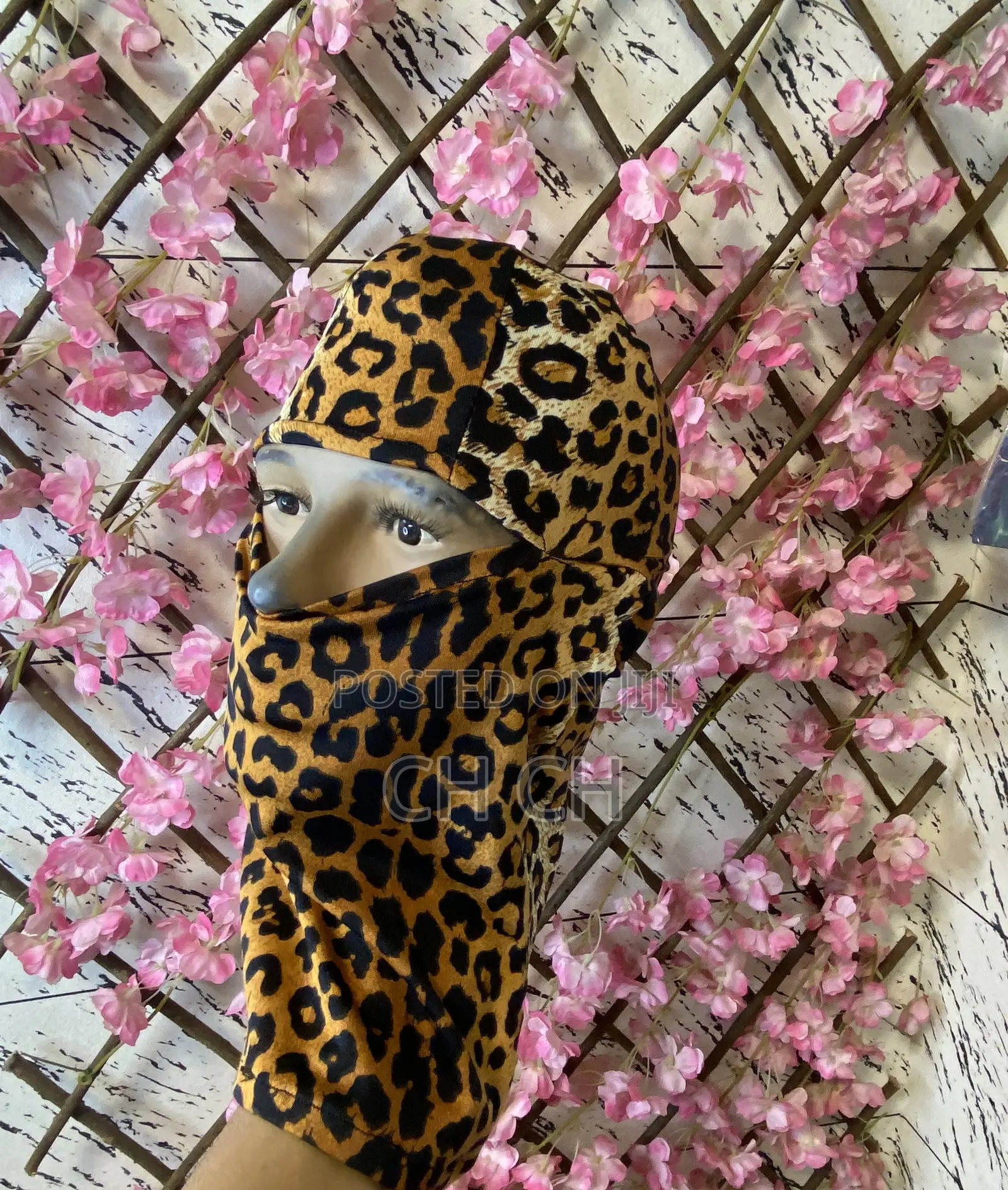 New Stretchy Light Weight Leopard Print Ski Mask Balaclava