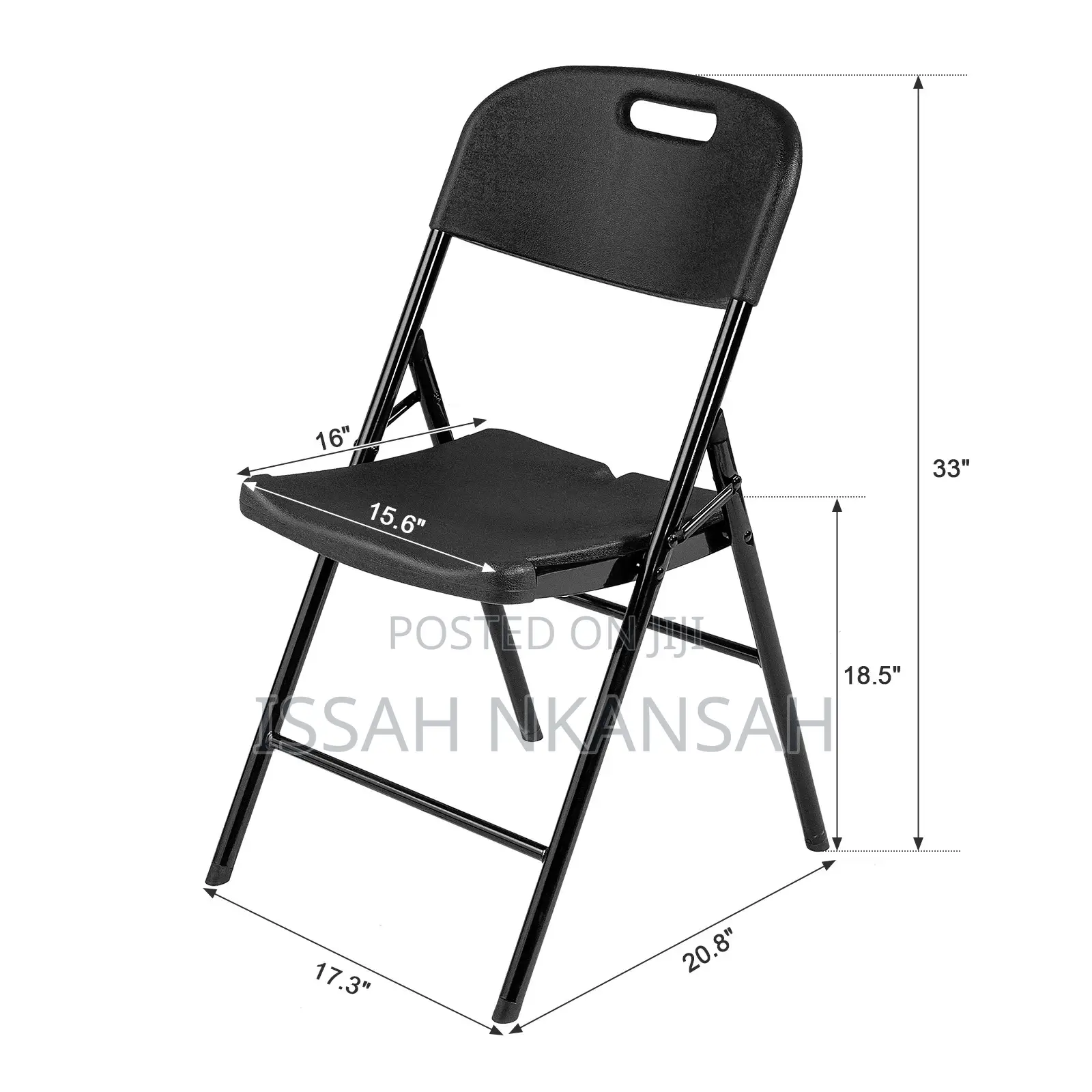 Black Double Bar Chair