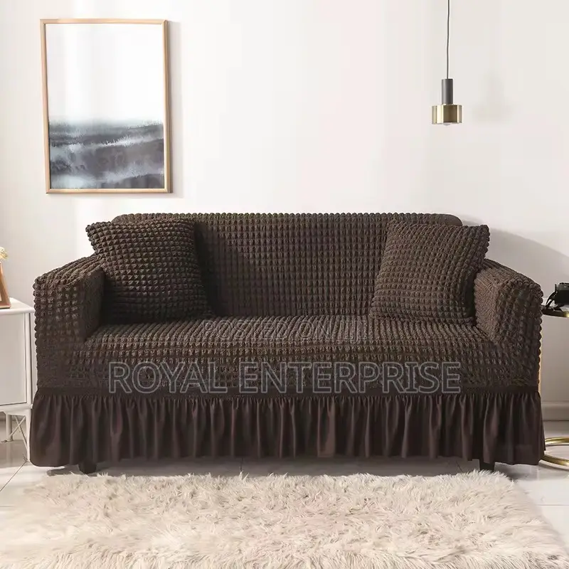 Premium Stretch Skirt Sofa Cover ( 3 in 1 Cover )