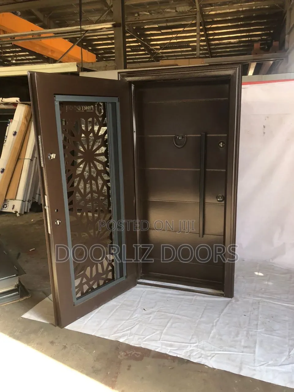 Executive Single Door-in-Door Black