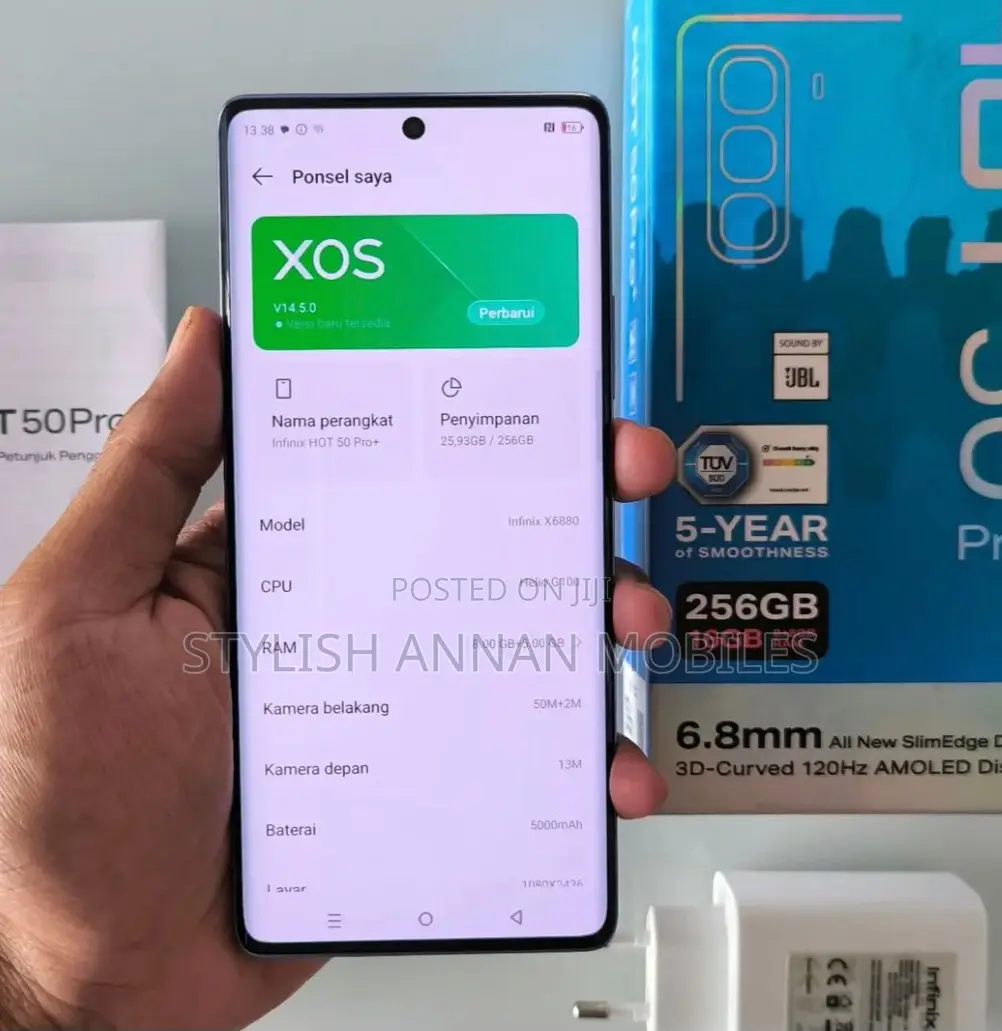 New Infinix Hot 50 Pro+ 4G 256 GB Black