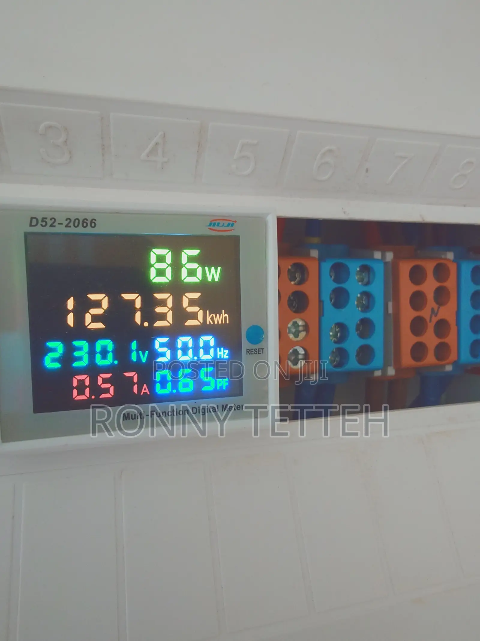 Din Rail Ac Multi Meter 110v 220v 400v 6 In 1