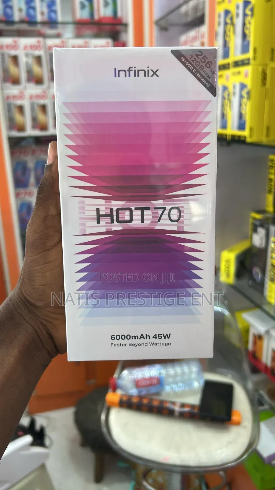 New Infinix Hot 70 128 GB Black