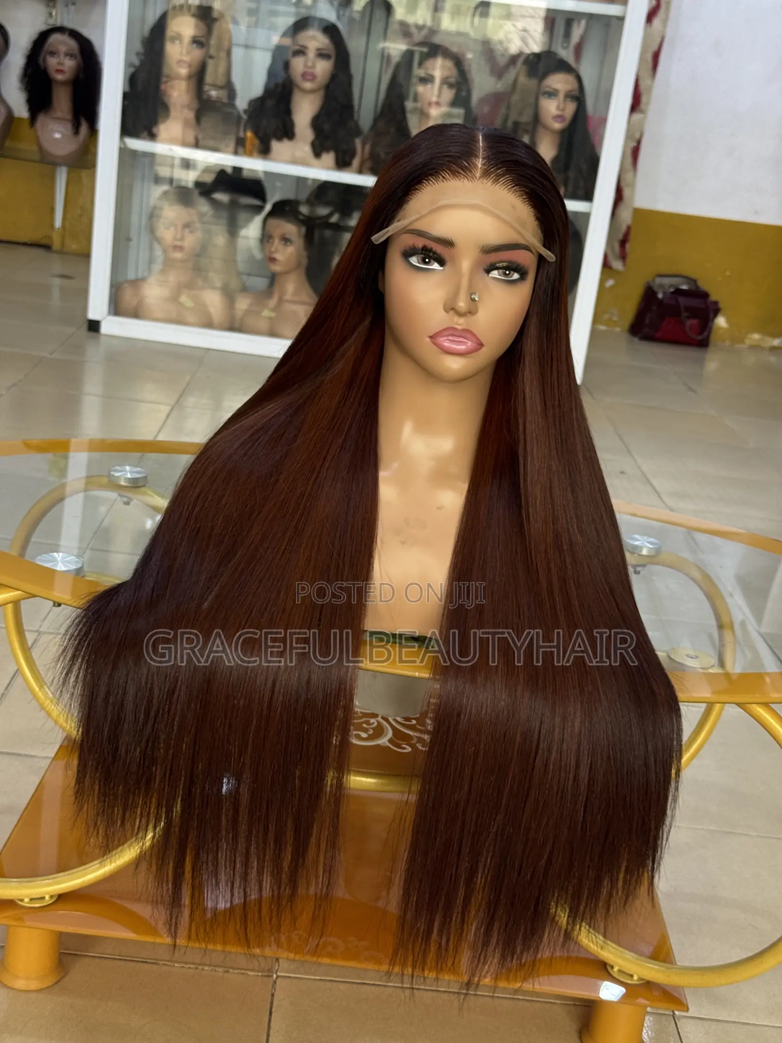 26 Inches Medium Brown Bone Straight With 5x5 Closure