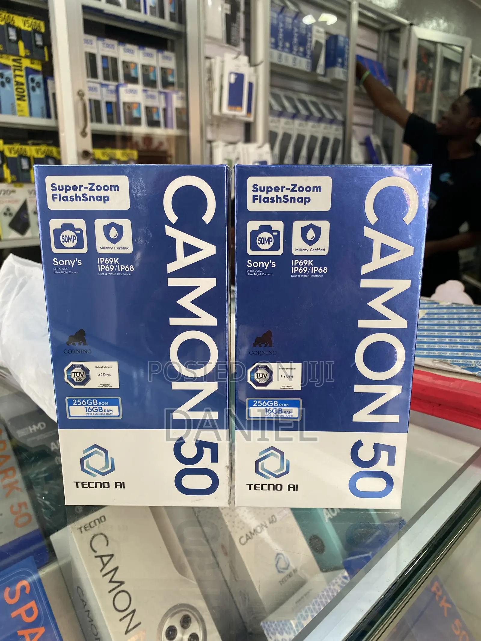New Tecno Camon 50 256 GB Black