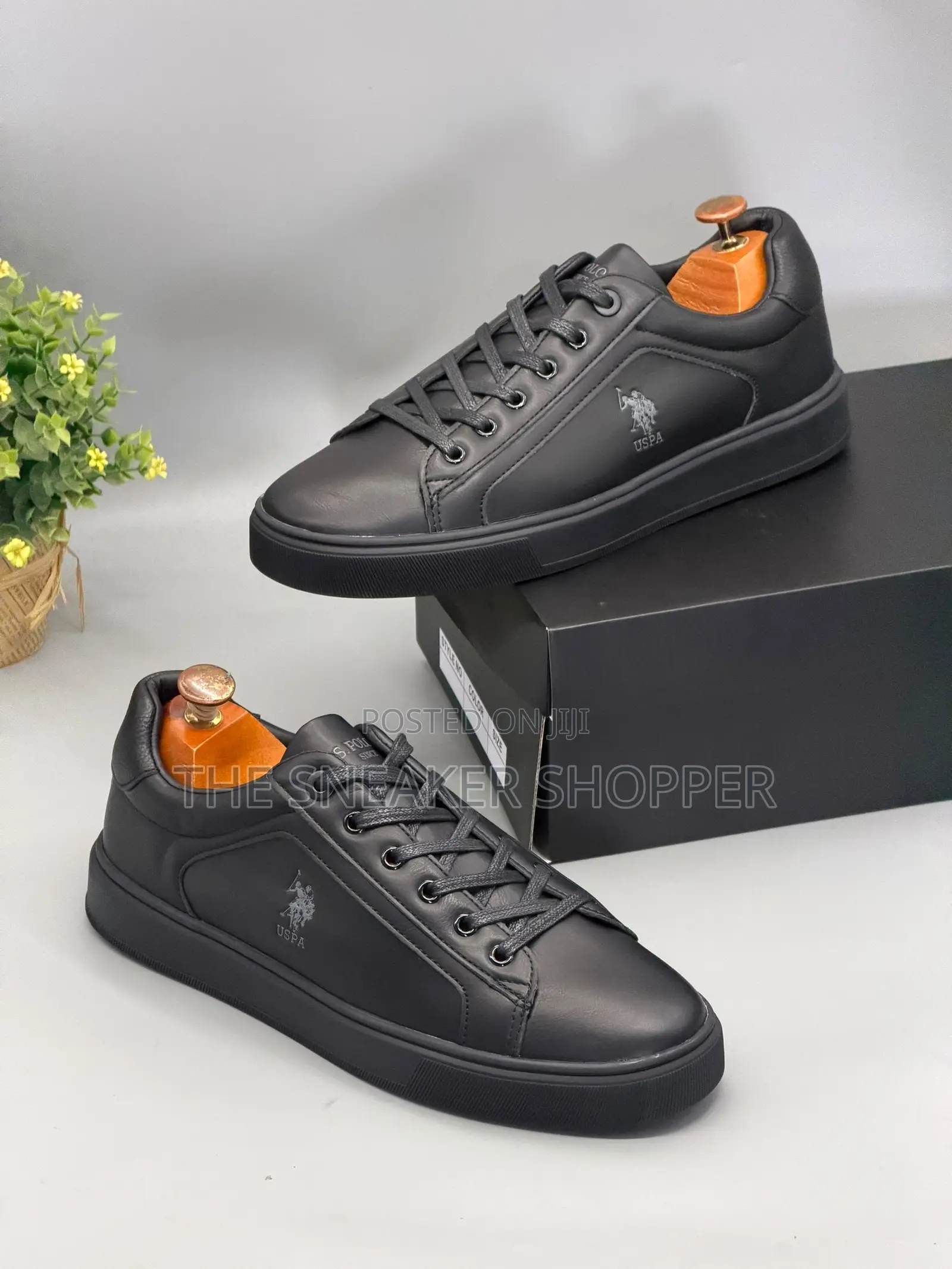 Ralph Polo Casual Wear Sneakers All Black