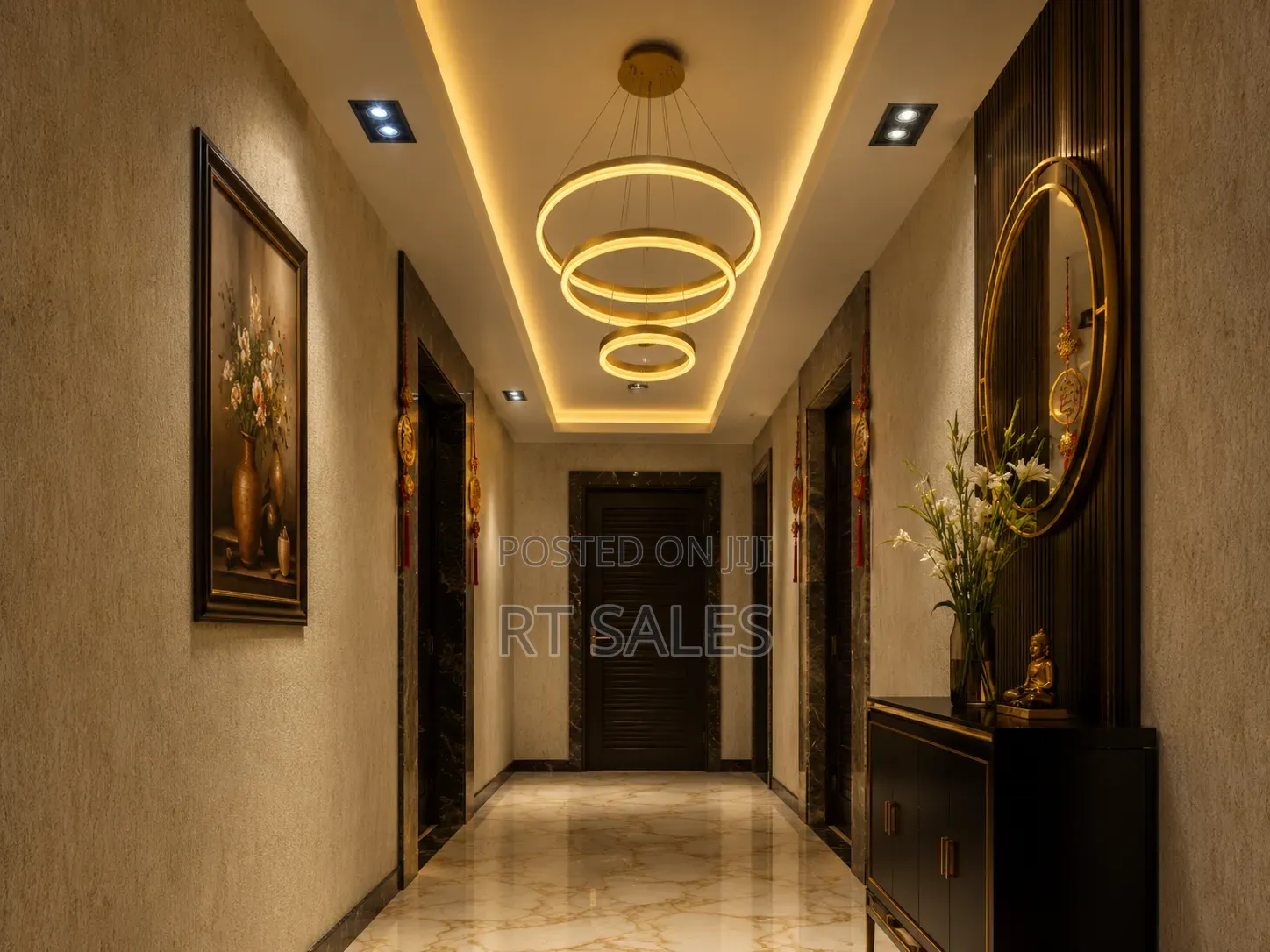 Golden Star 3 Steps Chandelier Light.