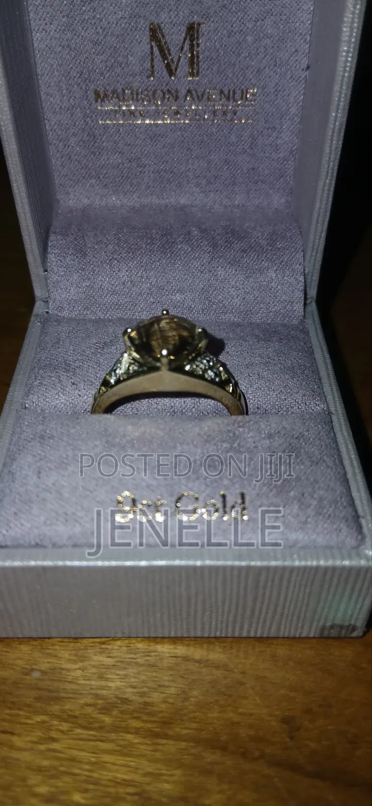 9ct Gold Unisex Smokey Quartz Ring