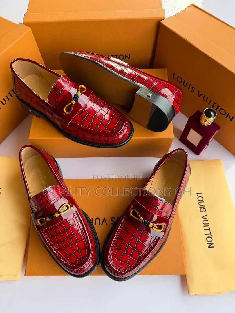Louis Vuitton Red Loafers