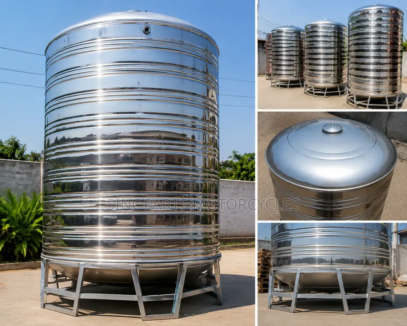 4000L 304 Stainless Steel Water Tank Heavy Duty
