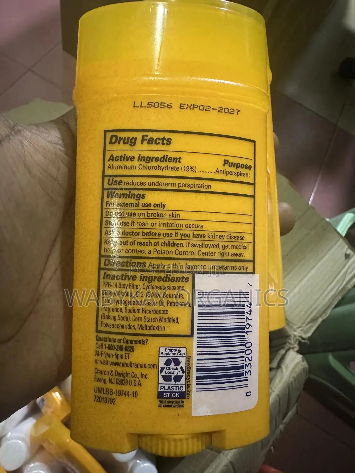 Ultramax Depdorant Stick