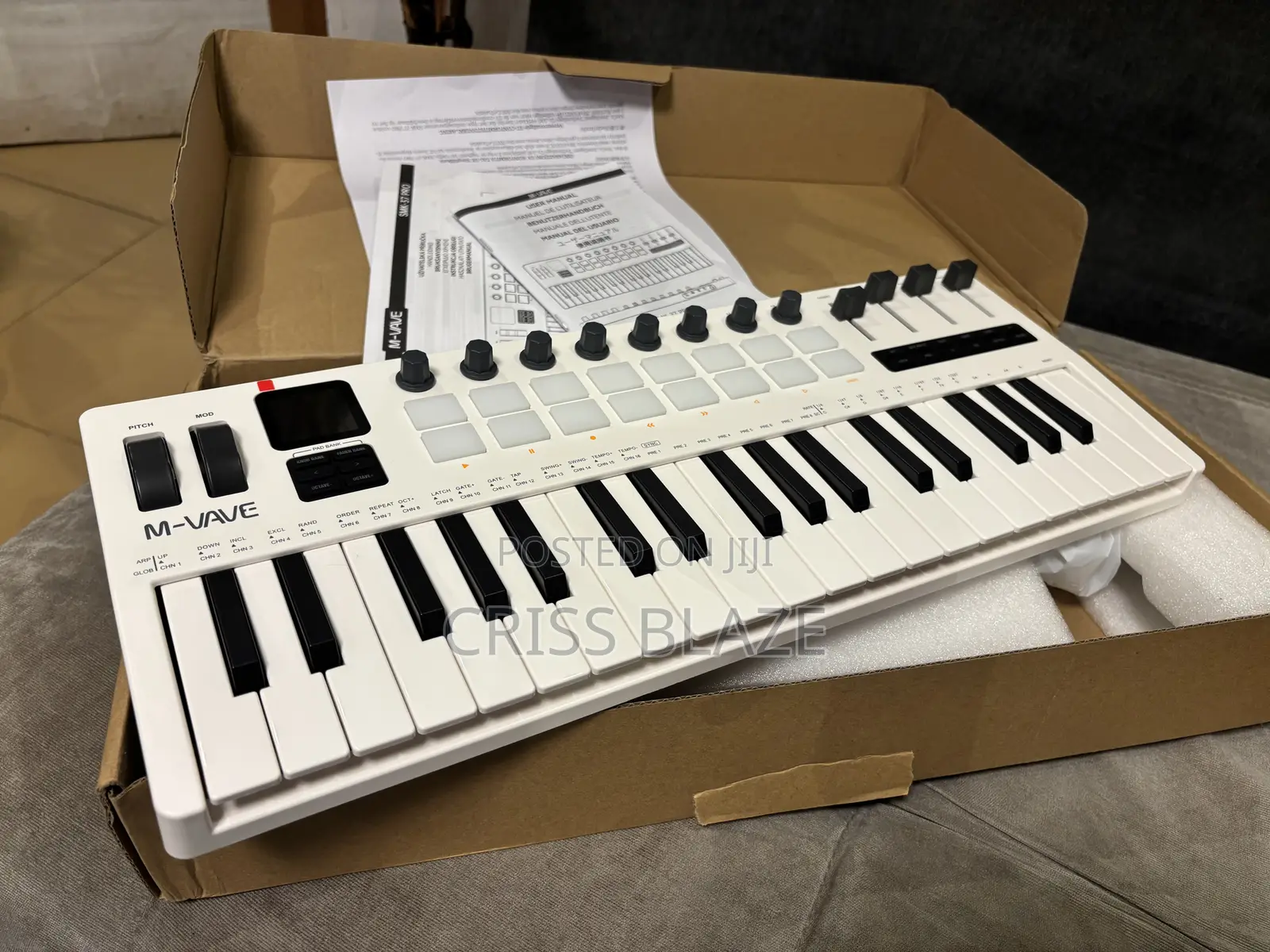 M Vave SMK 37pro Wireless Midi Keyboard