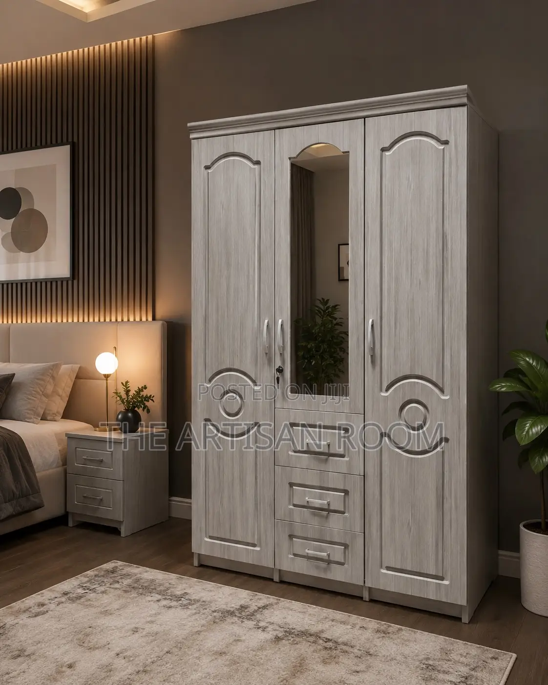 Neatly Ash Colored Wardrobe