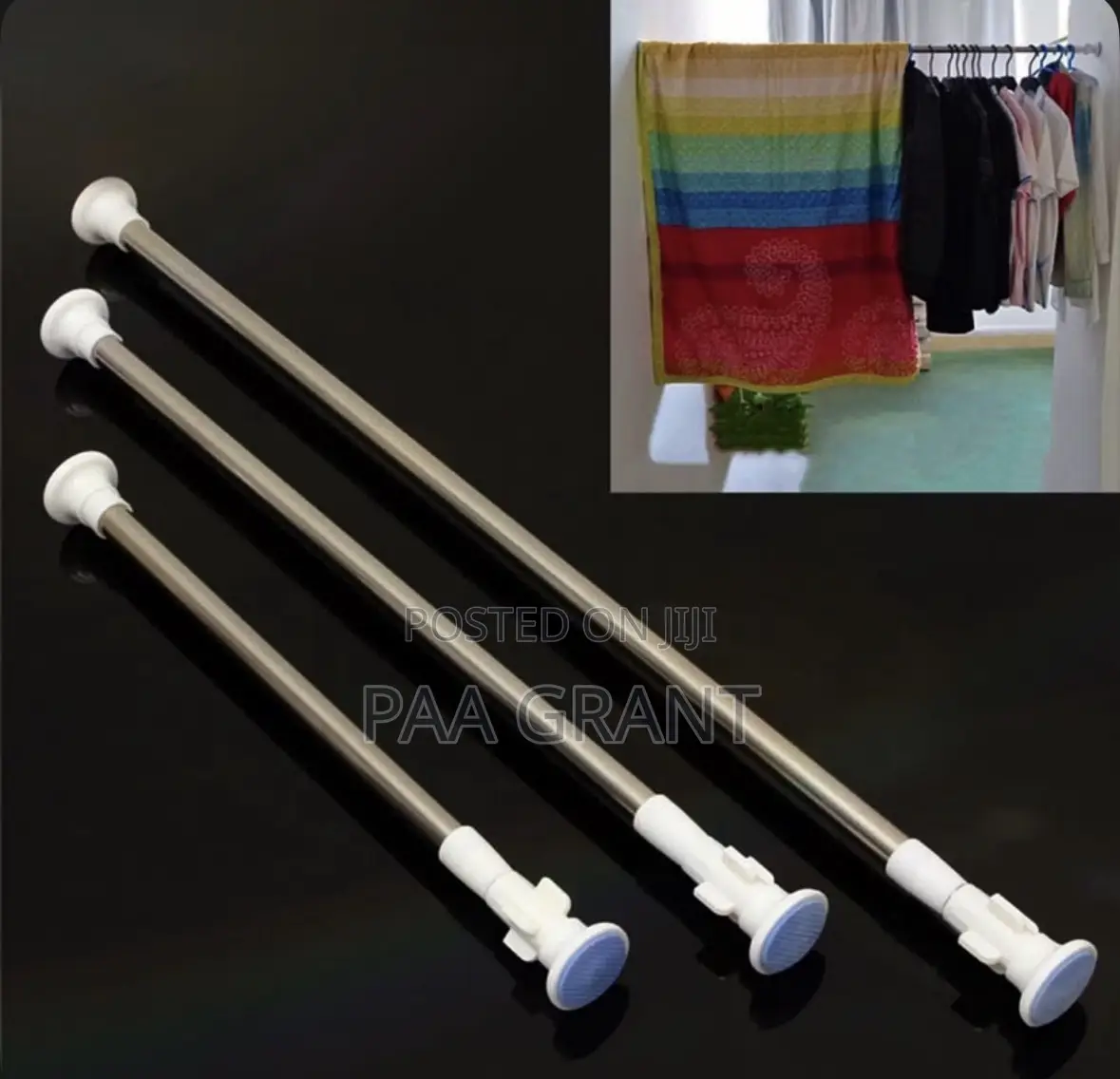 Rust Resistant Extendable Shower Curtains Rods