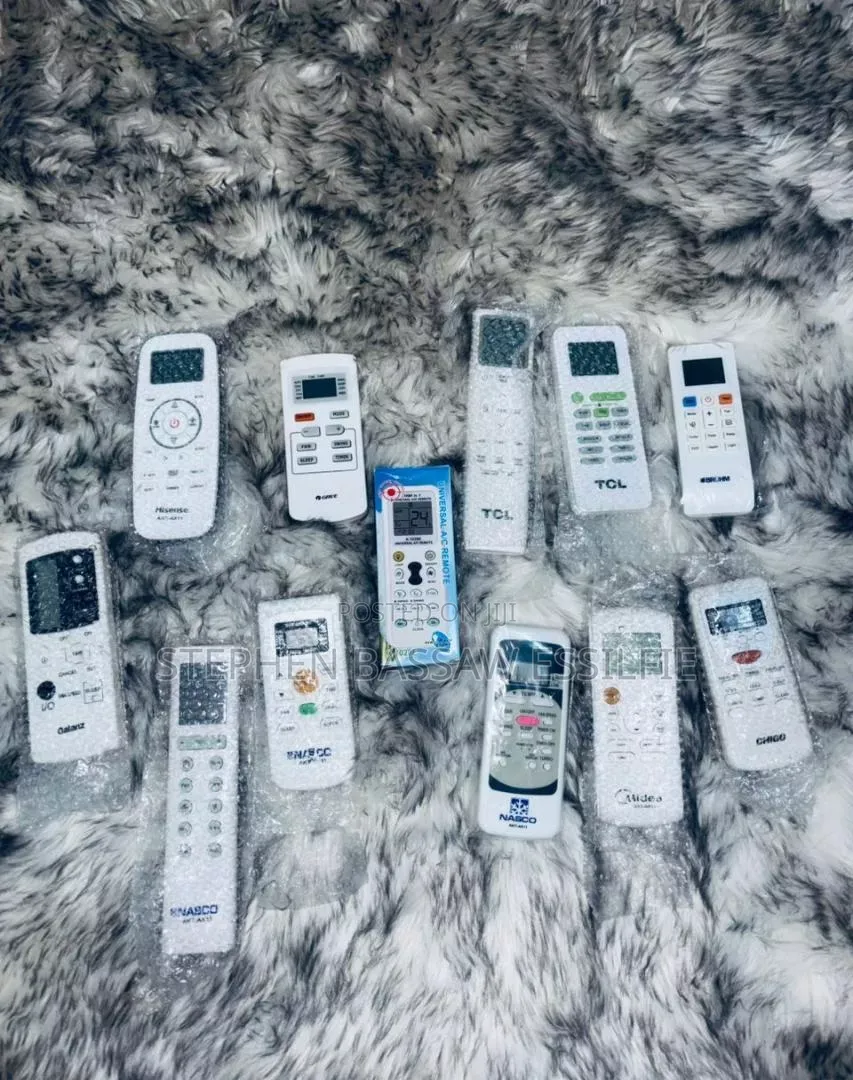 Hisence, Media, Nasco,Tcl,LG,Samsung,Bhrum,Ect Remote Control
