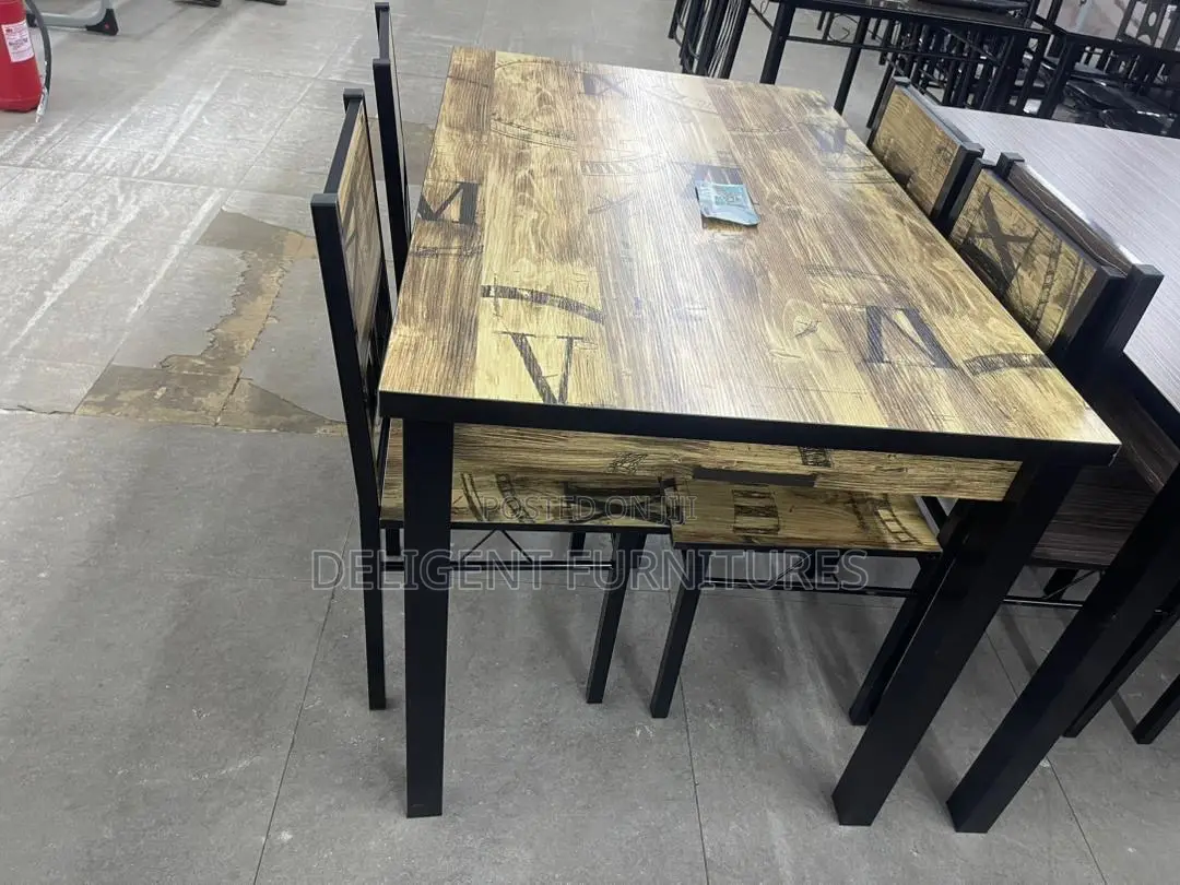 4 Chairs Dining Set