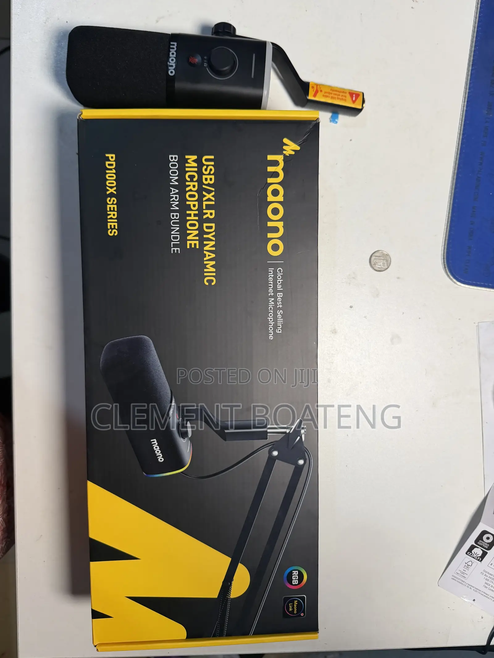 Maono Dynamic Gaming Microphone With Boom Arm