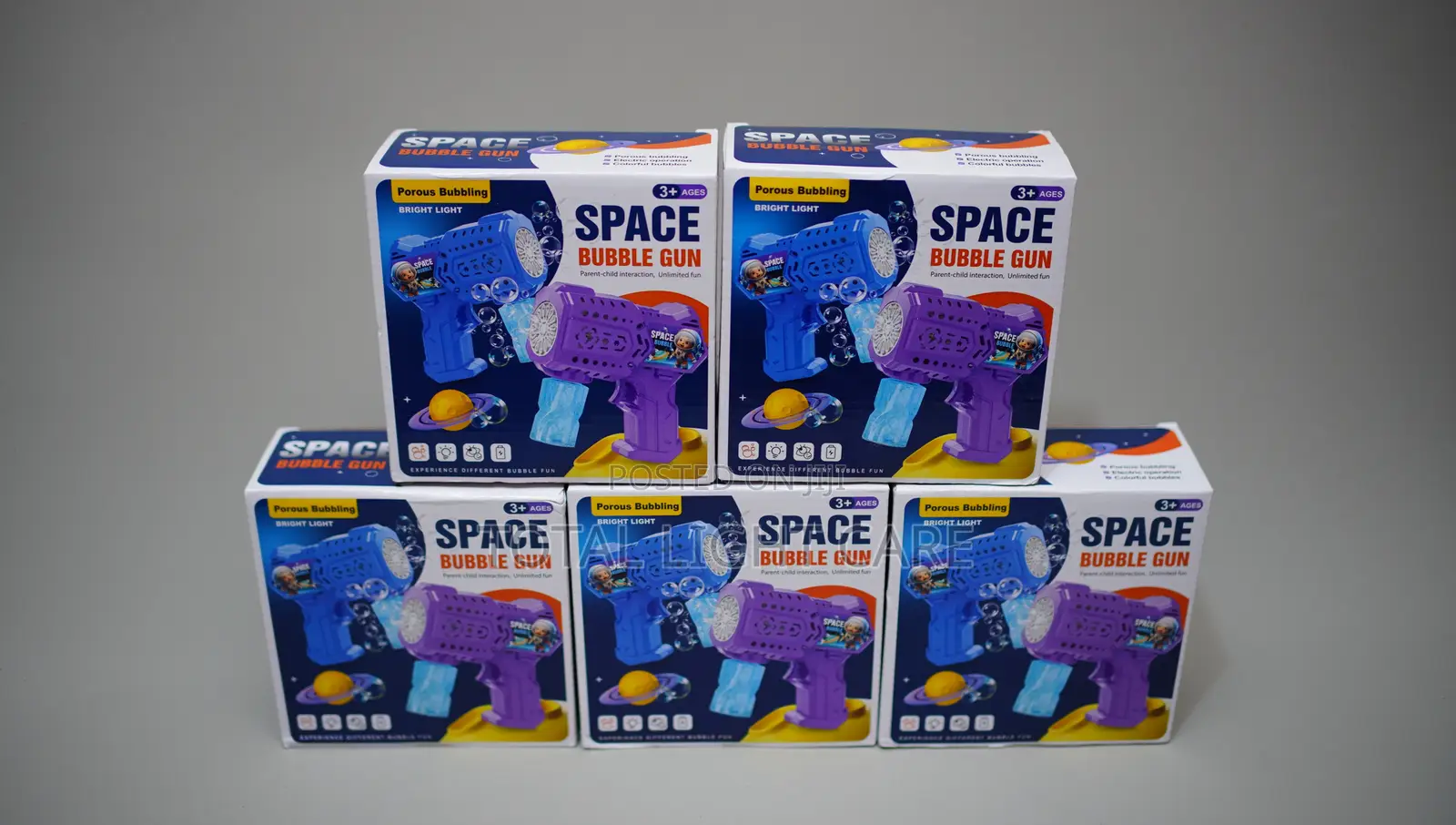 Automatic Bubble Gun (With Colourful Lights)