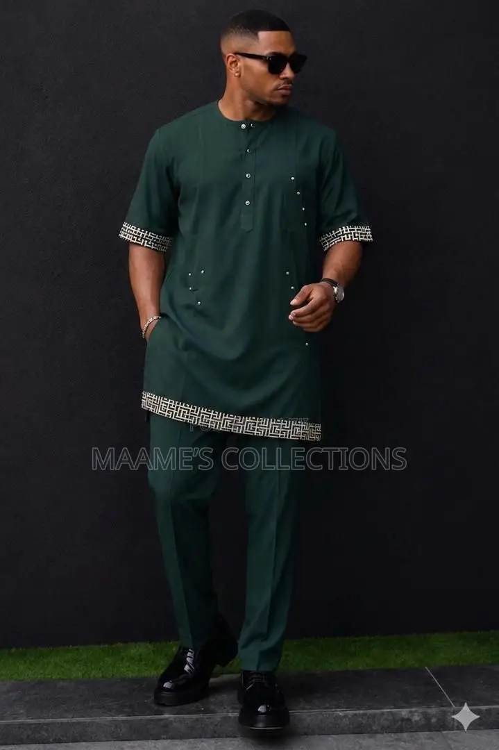 Handmade African Dashiki Kaftan Top and Down Set