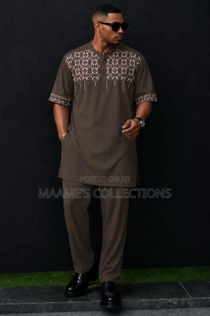 Handmade African Dashiki Kaftan Top and Down Set