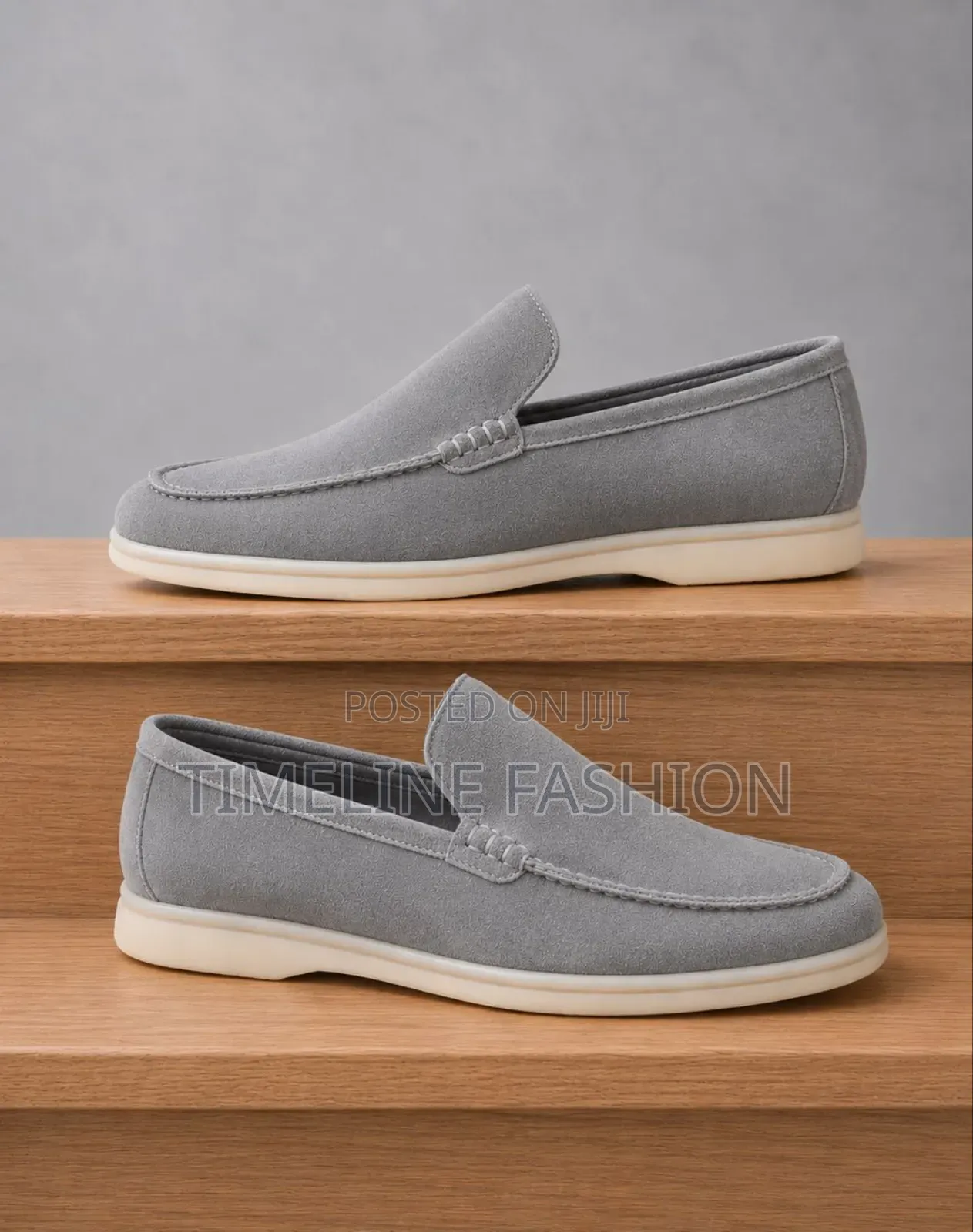 Loro Piana Men's Easy Wear Shoes Size 39 -45 Gray Colour
