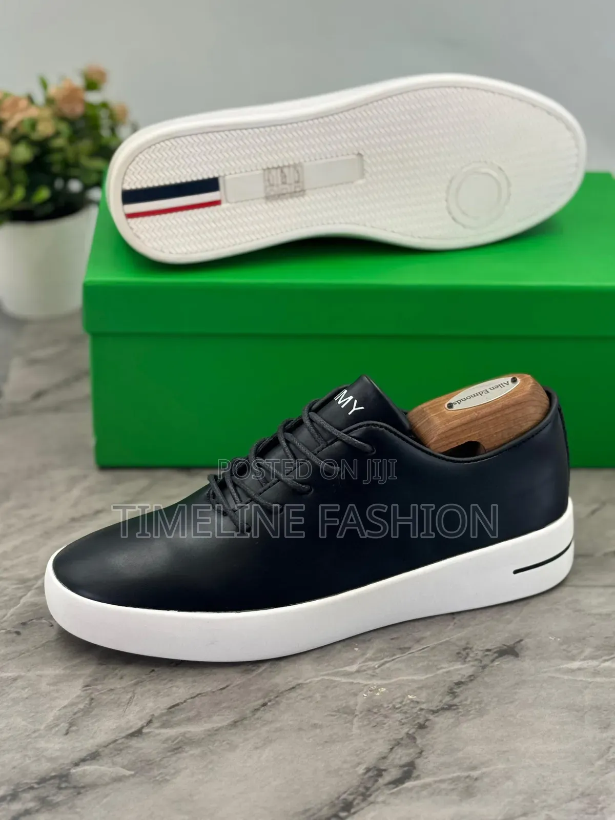 Tommy Classic Men's Durable Leather Sneakers