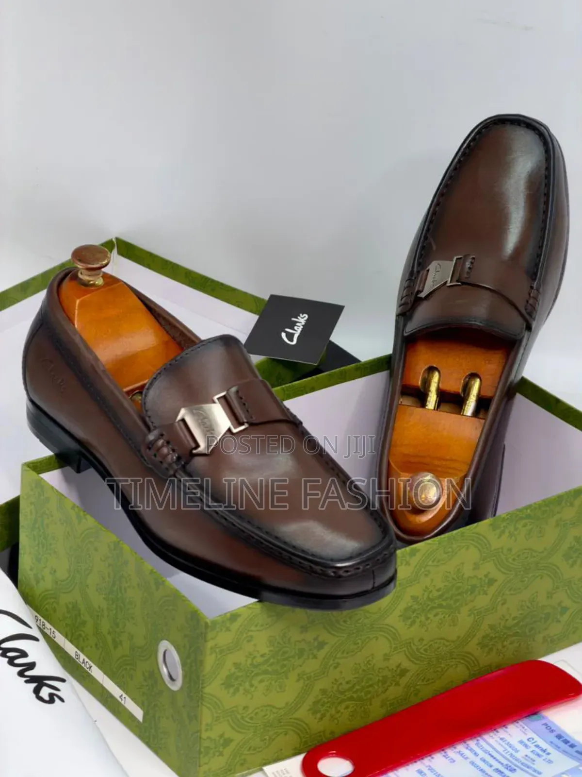 Brand New Executive Men's Clark's Coffee Brown Shoes