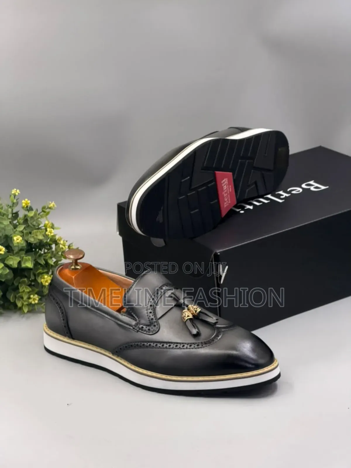 Berluti Ring My Bell Men's Shoes Gray Colour