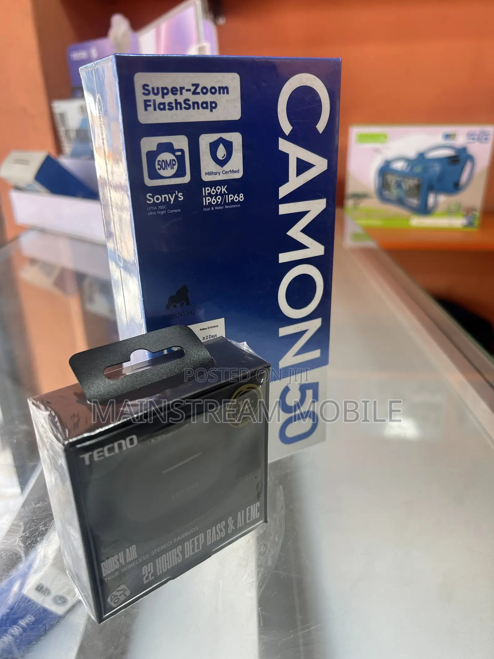 New Tecno Camon 50 256 GB Black