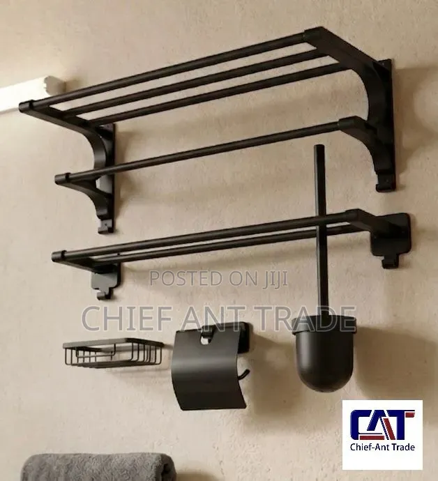PVC Bathroom Accessories Black 505