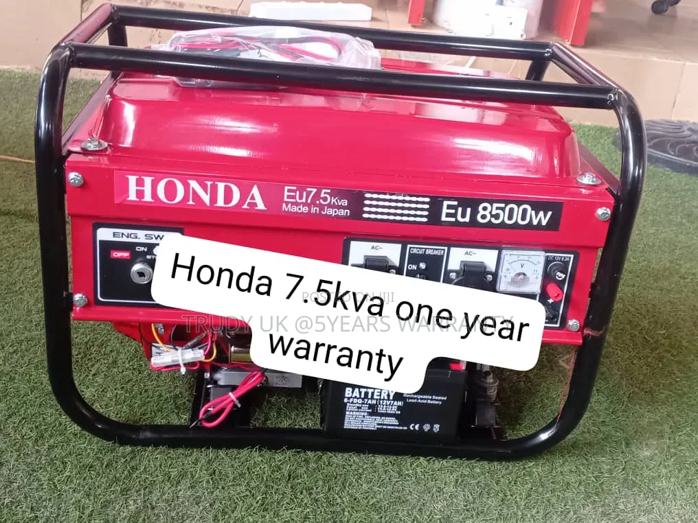 Honda 7.5kva Heavy-Duty Generator – Reliable Power Supply 7.5kva