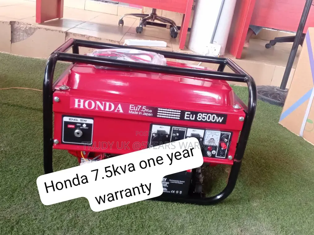 Honda 7.5kva Generator Set – Ideal for Homes, Shops Offices 7.5kva