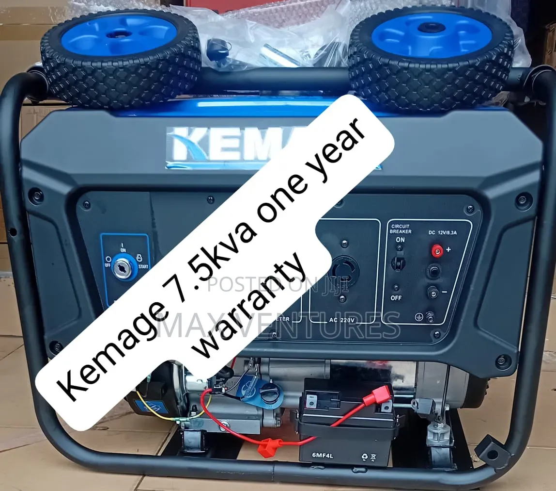 Premium Kemage 7.5kva Generator – Built to Last7.5kva