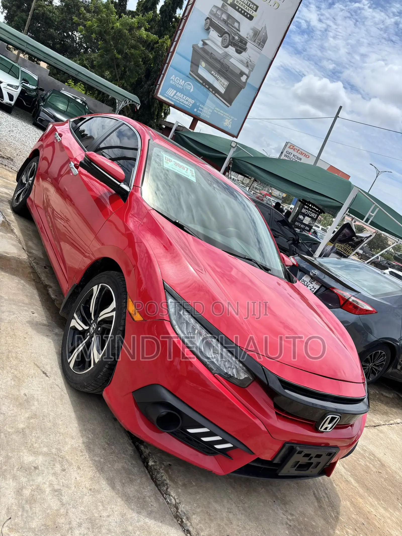 Honda Civic Touring 4dr Sedan (1.5L 4cyl) 2017 Red