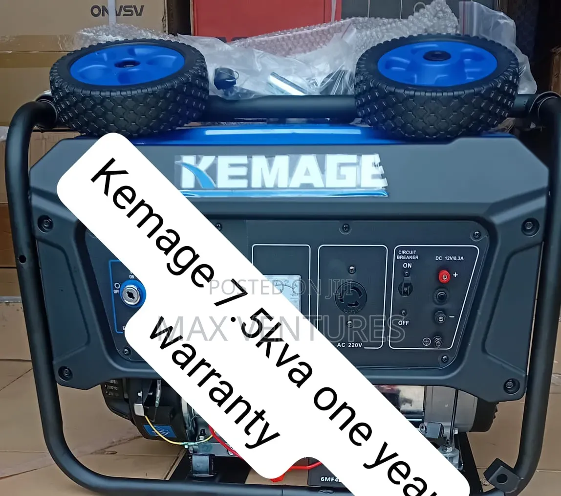 Dependable Kemage 7.5kva Generator7.5kva