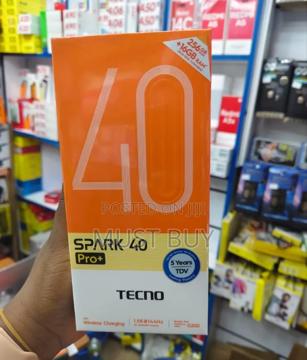 New Tecno Spark 40 Pro+ 256 GB Black