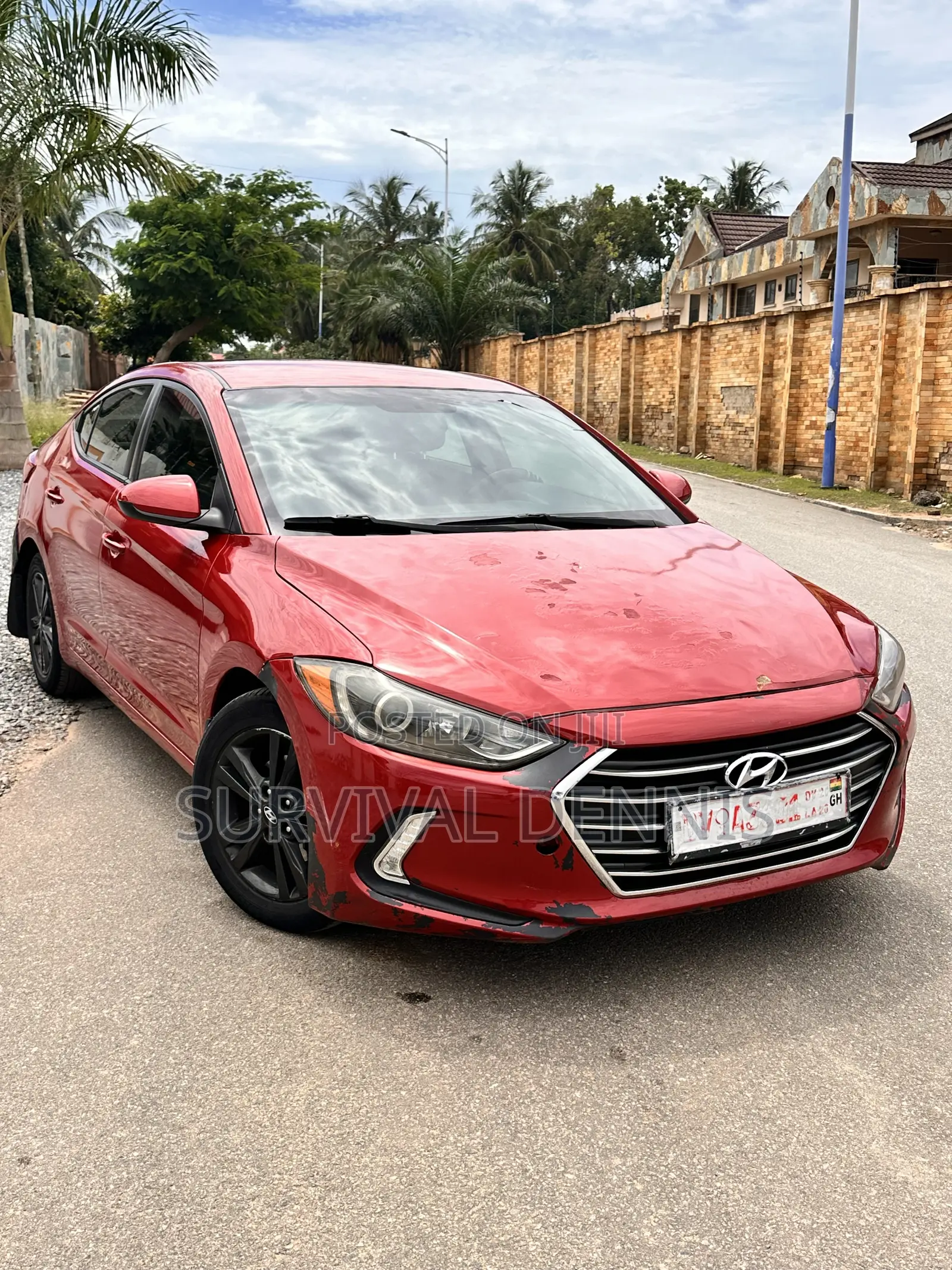 Hyundai Elantra 2017 Red