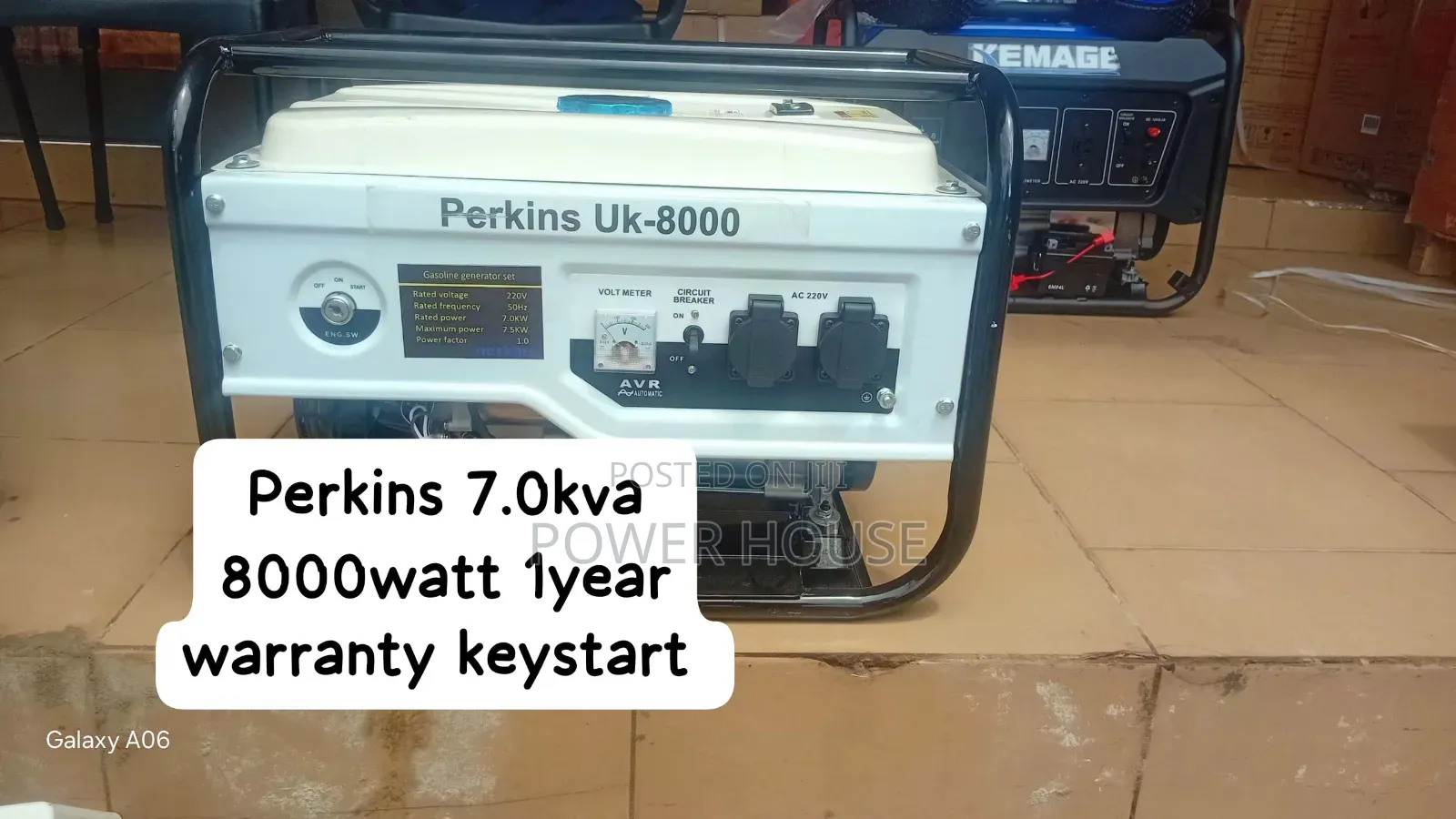 Perkins 7.0kva Generator – 8000 Watts of Efficient and Stable Power