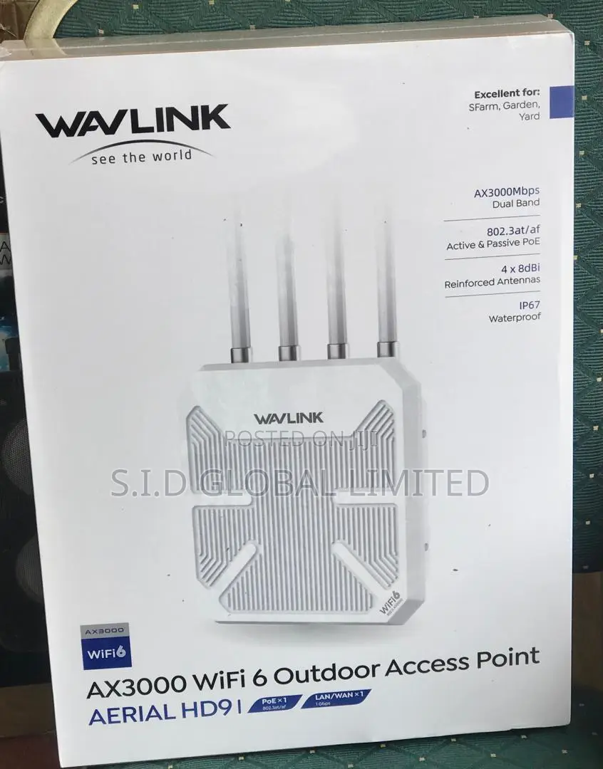 Wavlink Aerial Hd9 Wi-Fi 6 Lag-Free Outdoor Access Point