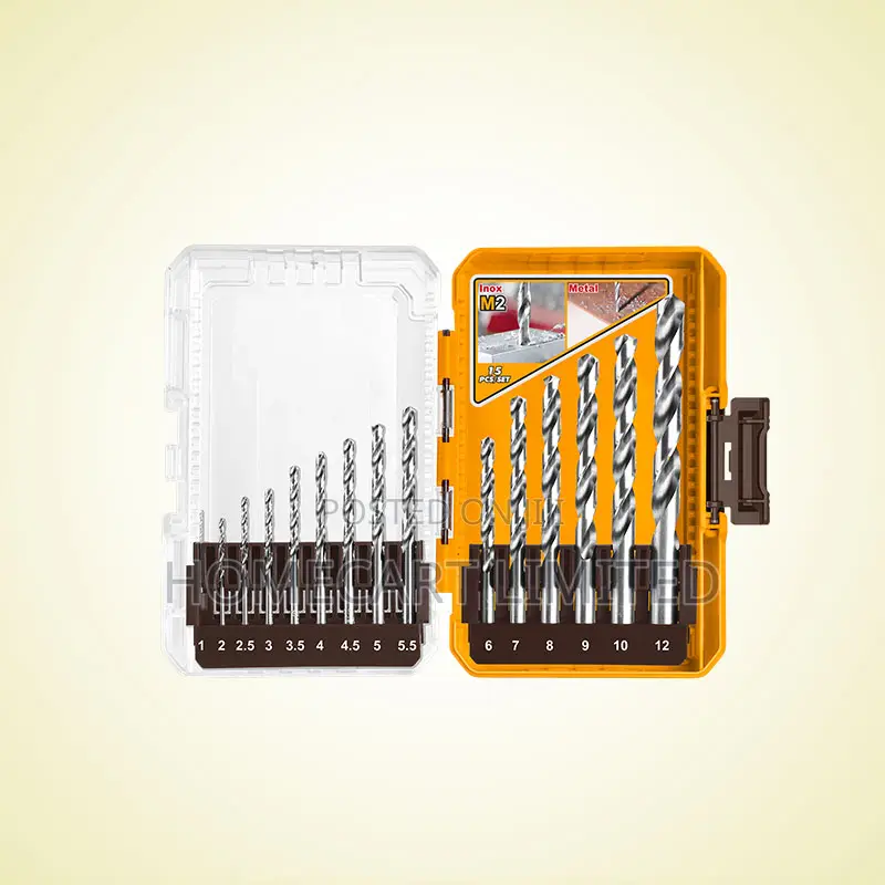 Ingco 15 PCS M2 HSS Drill Bits Set - Akdl51508