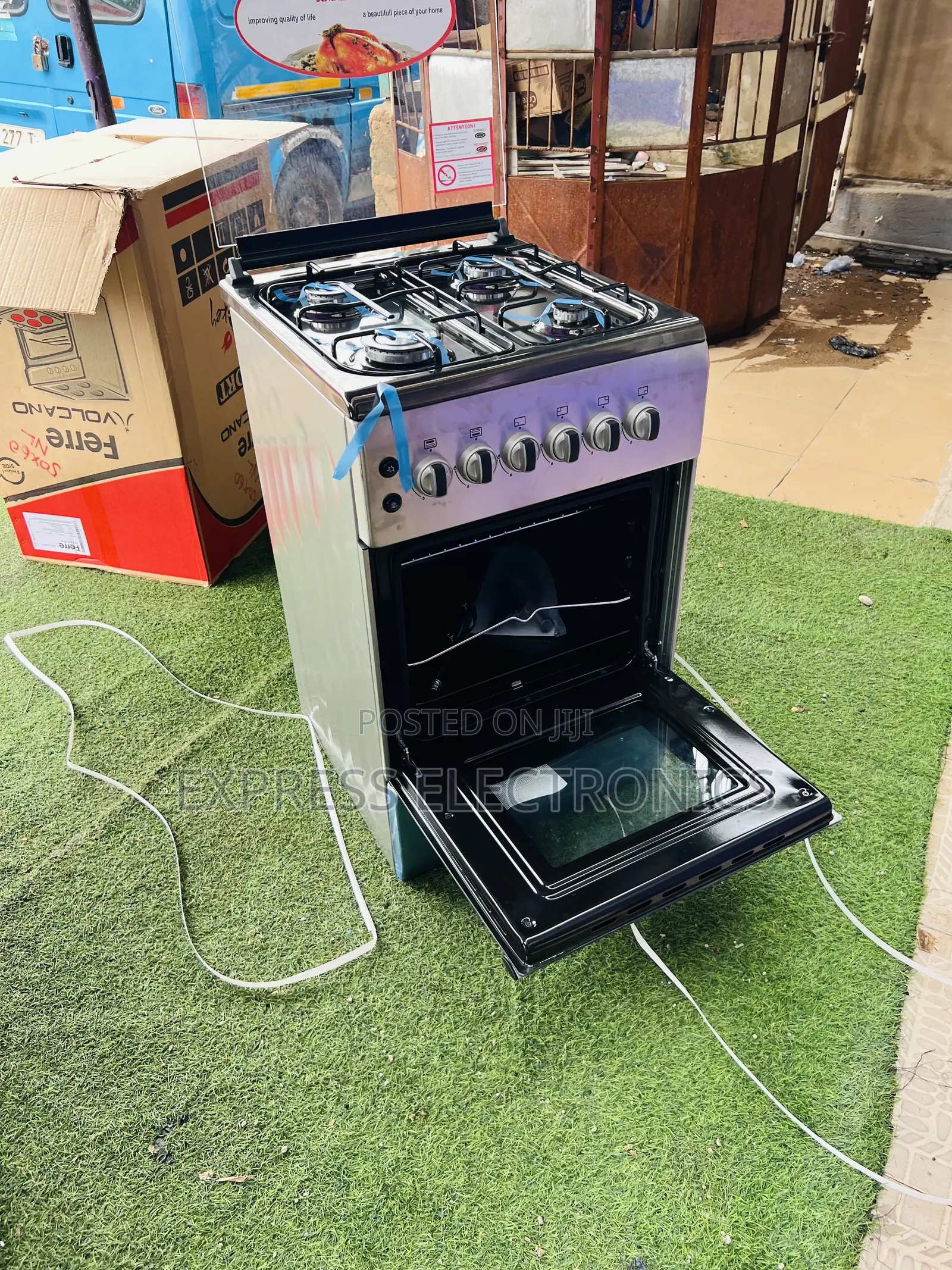 Highly Recommended Gas Cooker Oven Grill 4burner New Line 50/60
